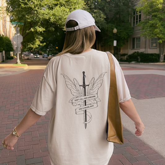 She is Moonlight Kingfisher Quote Shirt | Quicksilver Merch