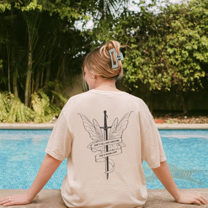 She is Moonlight Kingfisher Quote Shirt | Quicksilver Merch