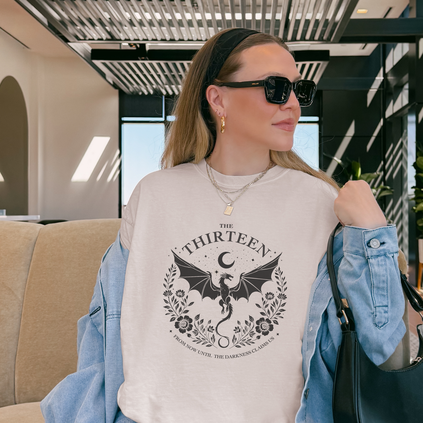 Throne of Glass The Thirteen Quote T-Shirt | From Now Until the Darkness Claims Us | Unisex | Spellbound Shelf